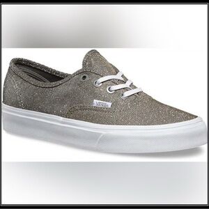 Womens Vans Metallic Lurex Casual Athletic Shoes